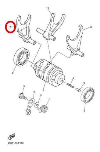 Horquilla Yamaha Yz450f / Wr450f Cod. 2s2-18502-00 1