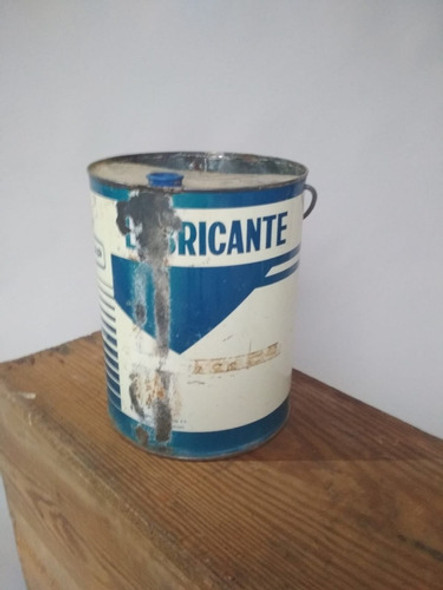 Antiguo Lata Ancap Mediana Aceite Colección Vintage Viejo 0