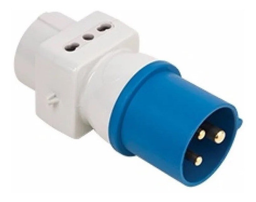 Adaptador De Schuko A Dos 3 En Linea Y A Ficha Industrial 0