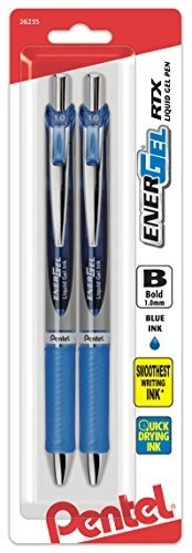 Pentel Energel Rtx Retractable Liquid Gel Pen Bold Line 0