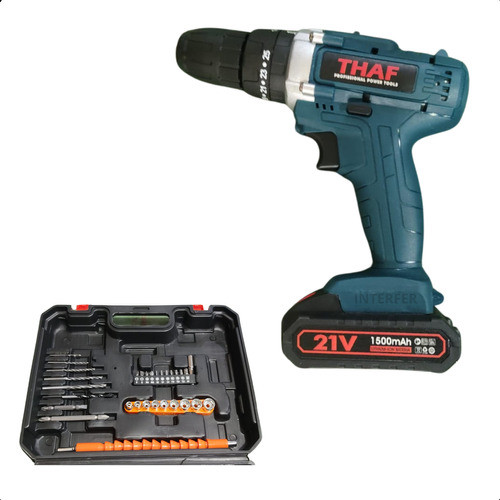 Parafusadeira Thaf Dc21v Bivolt Com Impacto E Acessórios 0