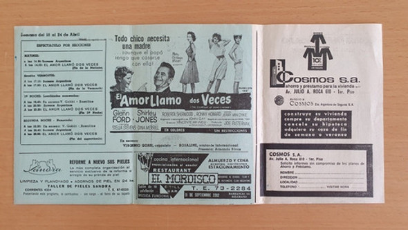 Programa Cine Premier 1962 - El Amor Llamo Dos Veces 1