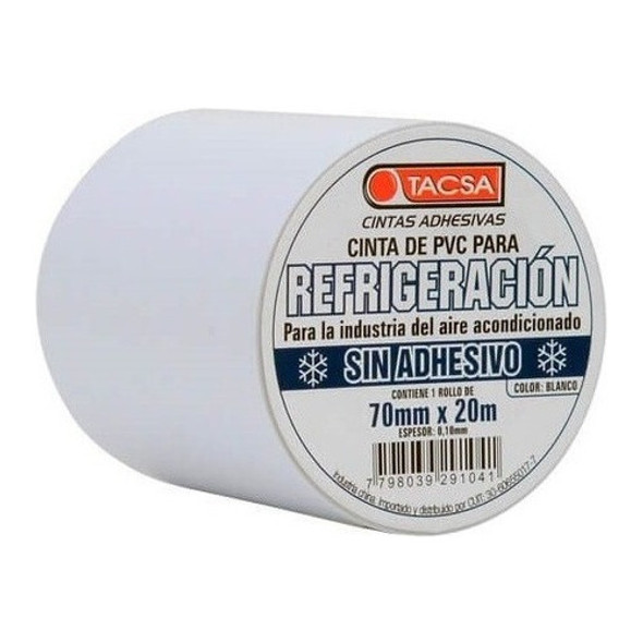 Cinta Tacsa Pvc Para Refrigeracion Sin Adhesivo 0