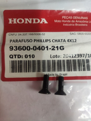 Parafuso Tampa Reservatório Freio Strada Cbx200 Par Original 1