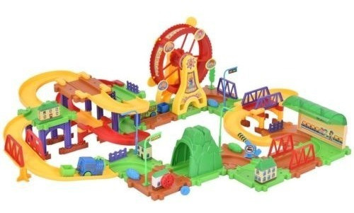 79pcs Ladrillo Plástico Juguetes Electrónicos Bloques Tren W 0