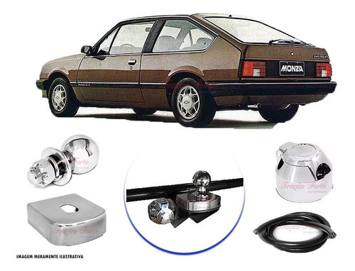 Engate Reboque Rabicho Chevrolet Monza Hatch Até 1986 - 4f 0