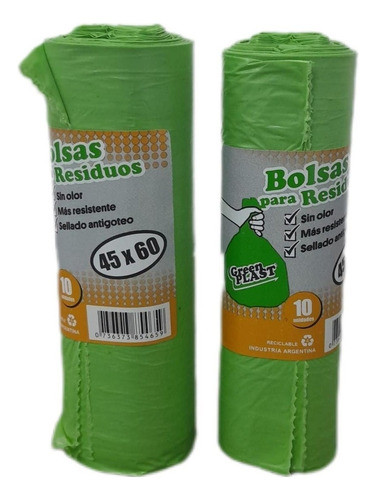 Bolsas Greenplast Ecológicas X 10 Unidades 0