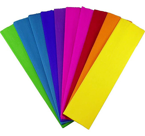 Papel Crepe Colores X10 Unidades Distribuidora Lv 0