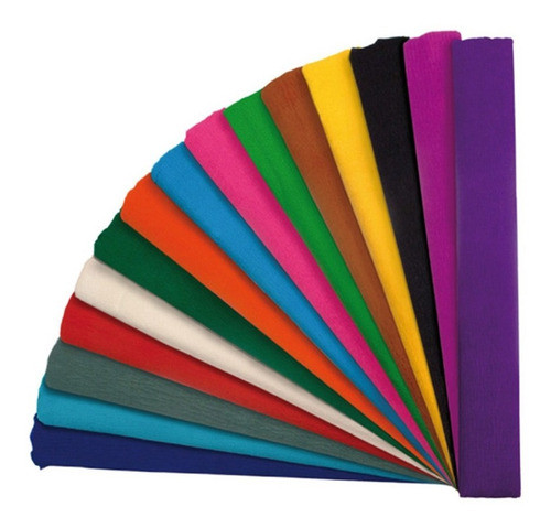 Papel Crepe Colores X10 Unidades Distribuidora Lv 1