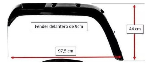 Fenders Jeep Ika 9cm Solo Delanteros 0