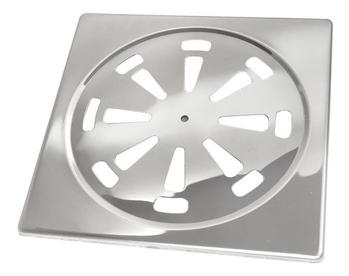 Ralo Tampa Quadrado Grelha 10x10 Inox 201 Banheiro Lavabo 0