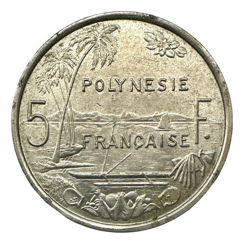 Polinesia Francesa - 5 Francos - Año 1977 - Km #12 - Oceanía 0