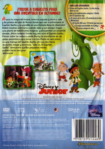 Jake Y Los Piratas - Episodios / Disney Dvd Orig Ver Descrip 1
