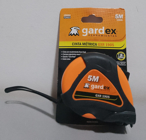Cinta Metrica 5 Metros Gardex Herramienta Abs Doble Traba 1