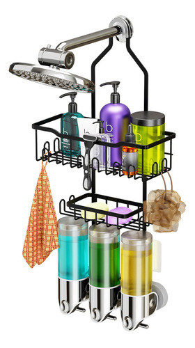 Homicool Dispensador De Jabon Organizador De Bano Para Pared 0