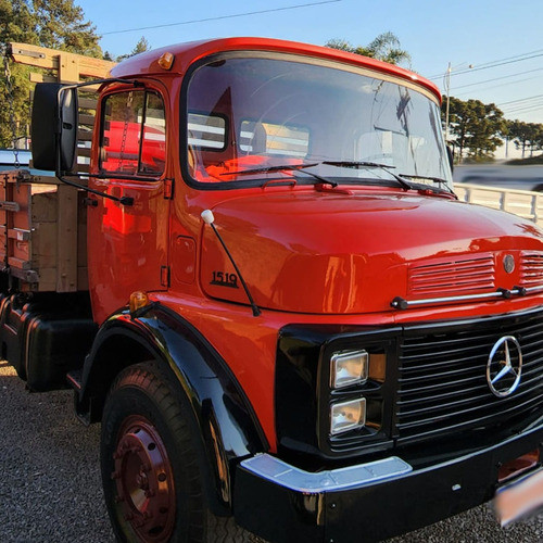 Emblema Caminhão Mb 1519 Lateral Preto De Ferro Zamak (1 Pç) 1