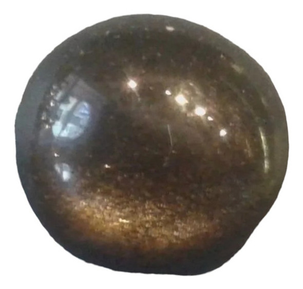 Mineral Gema Cabuchon Obsidiana Dorada Pulida 23 Mm 0