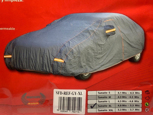 Funda Cubre Auto Felpa Impermeable Resis. Talle X L R-gy-xl2 0