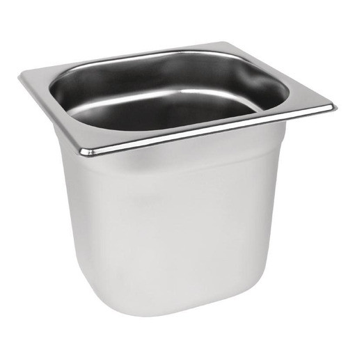 Bandeja Gastronorm Acero 1/6 10 Cm Gn Normalizada Cocina 0