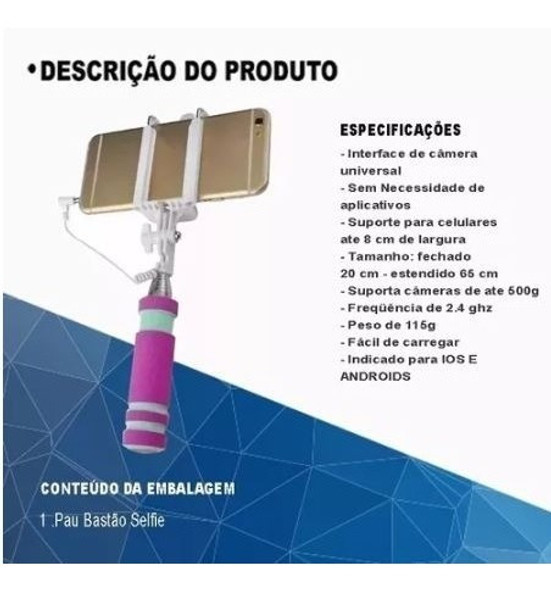 Bastão De Selfie - Mini Monopod 1