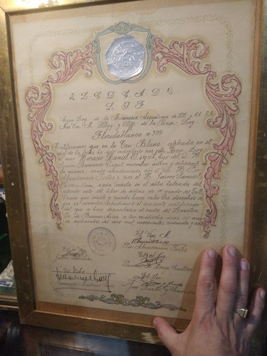 Título Masón Incorporación Logia Padrinazgo((( Leer))) 0