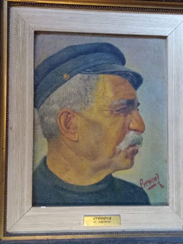 Oleo Marinero Firmado Cremona 30 X 25 0