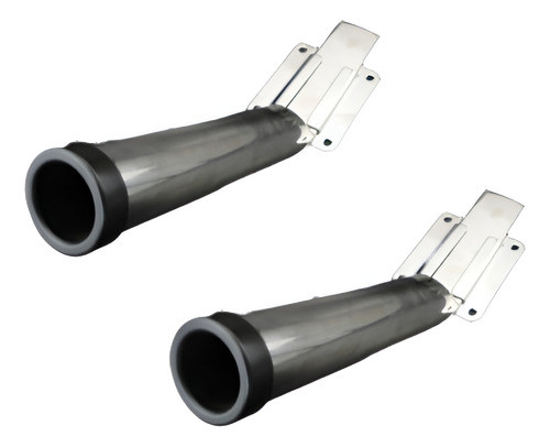 2pcs Extraíble 316 Acero Inoxidable Corredera Montaje Caña D 0