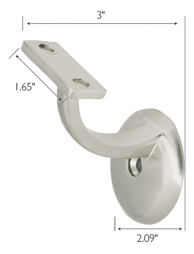Casa De Diseño 182030 Soporte De Pasamanos Jumbo, Paquete De 1