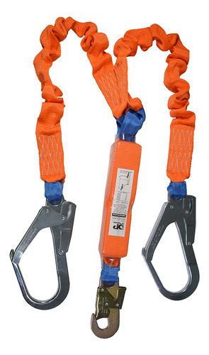 Cola De Amarre Doble C/amortig. 1.5m Mosquetones 18mm Y 55mm 0