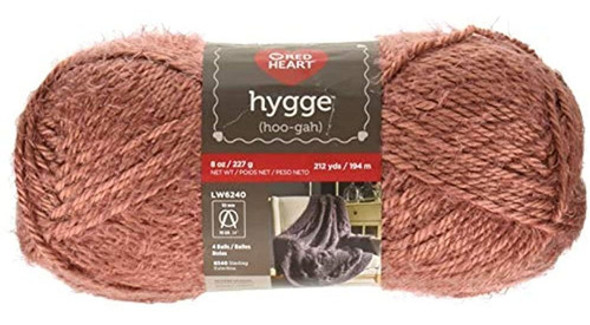 Red Heart Hygge Yarn, 8oz, Rust 8 Fl Oz 0