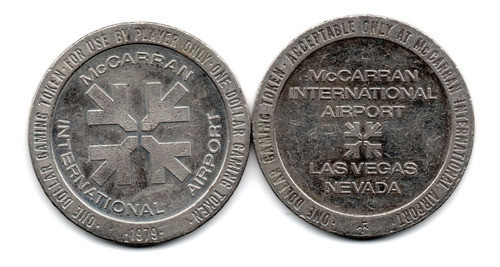 Ficha De Casino 1 Dolar Aeropuerto Mccarran Las Vegas 1979 0