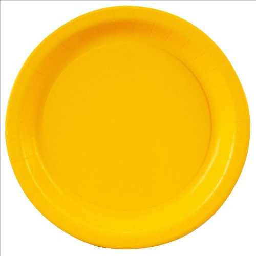 Platos De Pastel De Papel Amarillo, 20ct 0