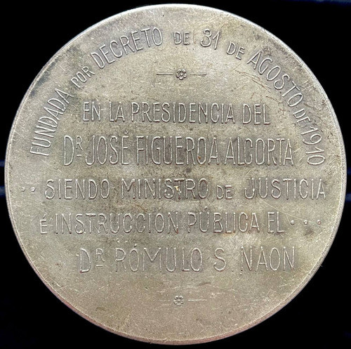 Medalla La Plata. Escuela Industrial, Inauguracion, 1910. 1