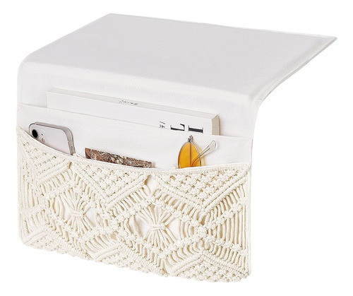 ~? Mkono Macrame Bedside Caddy Storage Organizer Boho Remote 0