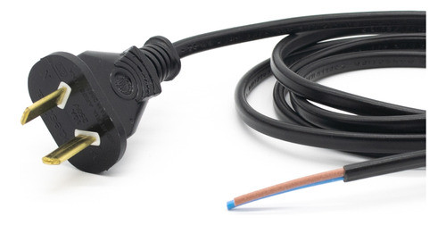 3 Cables Monoblock 2 X 0.50mm 1,8m Iram 2063 Negro 0