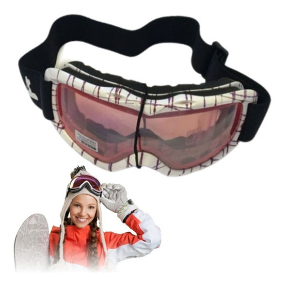 Antiparras Freeride Dama Ski Snow Nieve Uv 400 Blanca/bordo 0 Antiparras Freeride Dama Ski Snow Nieve Uv 400 Blanca/bordo 0
