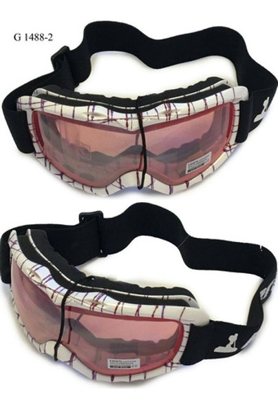 Antiparras Freeride Dama Ski Snow Nieve Uv 400 Blanca/bordo 1 Antiparras Freeride Dama Ski Snow Nieve Uv 400 Blanca/bordo 1