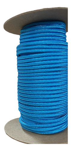 Soga Trenzada Cabo Dacron Poliester 5mm X 30 Metros Celeste 1