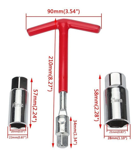 Llave De Tubo De Bujia De Junta Universal Senzeal Szlus-0... 1