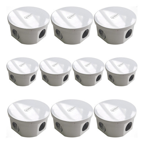 Caja Octogonal Exterior Sobreponer C/tapa 02217pg Genrod X10 0