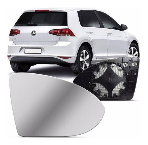 Lente Com Base Direita Retrovisor Golf Mk7 2015 Em Diante 0