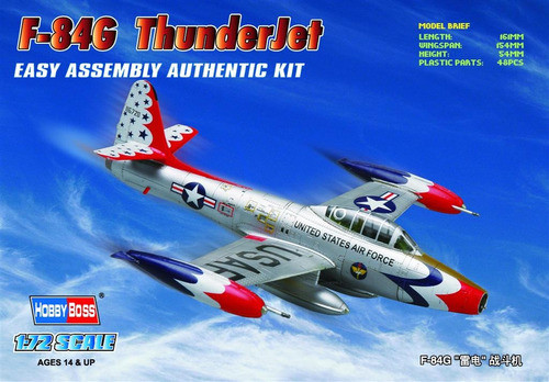 Hobby Boss Avion F-84g Thunderjet 1/72 Supertoys Lomas 1