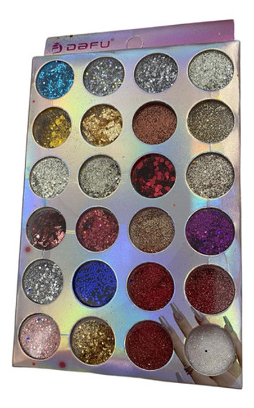 Kit Glitter Dafu Para Unhas Encapsulada 24 Potinhos 0