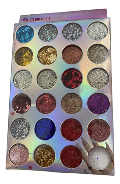 Kit Glitter Dafu Para Unhas Encapsulada 24 Potinhos 1