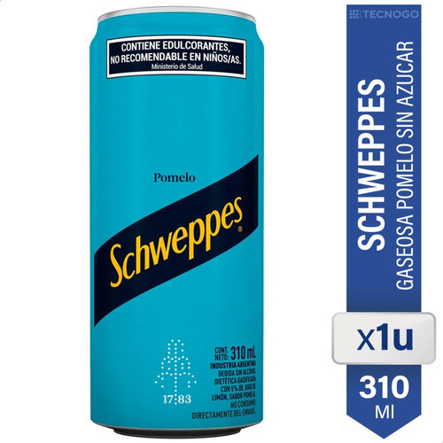 Gaseosa Schweppes Sin Azucar Pomelo Dietetica - 01almacen 0