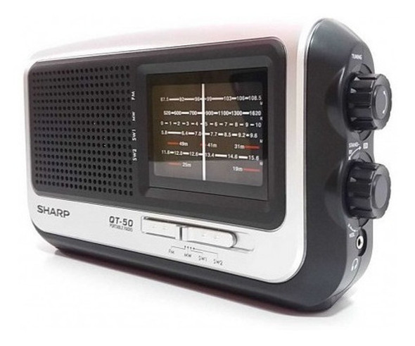 Radio Sharp Original Am-fm Pila Y Eléctrica Excelente 0