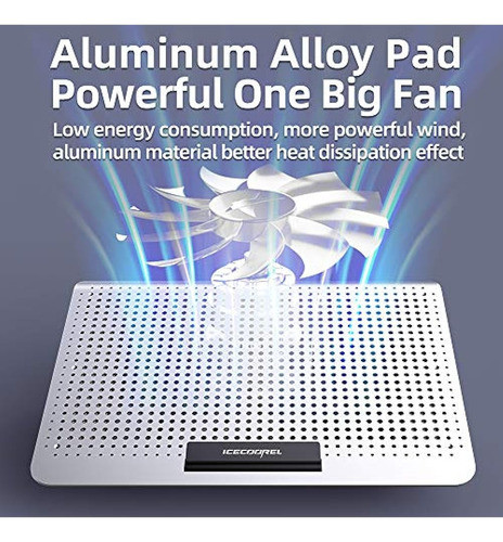 Ice Coorel Almohadilla Refrigeradora De Aluminio Para Comput 1