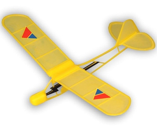 Avion Mini Piper Planeador Full 3d Facil Armar Encastrable 0