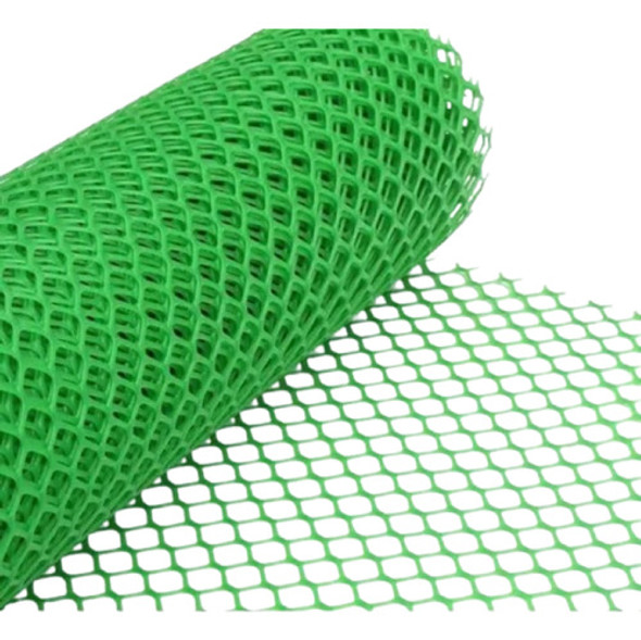 Cerramiento Tejido Malla Plastico Romboidal Ancho 1,00 Verde 0