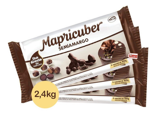 Chocolate Mapricuber Huevos Pascua Semiamargo Caja 2,4kg -cc 0